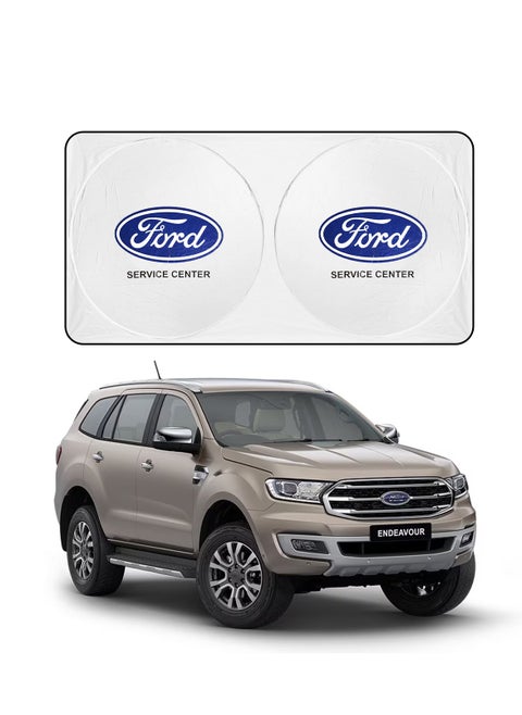 مظلة سيارة FORD لحماية من الأشعة فوق البنفسجية والحرارة، حاجب شمس قابل للطي يحافظ على برودة سيارتك، يحجب الأشعة فوق البنفسجية، واقي شمسي للزجاج الأمامي للسيارة