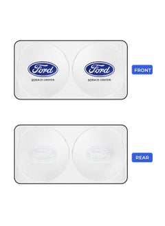 فورد مظلة سيارة FORD لحماية من الأشعة فوق البنفسجية والحرارة، حاجب شمس قابل للطي يحافظ على برودة سيارتك، يحجب الأشعة فوق البنفسجية، واقي شمسي للزجاج الأمامي للسيارة  - Image 5