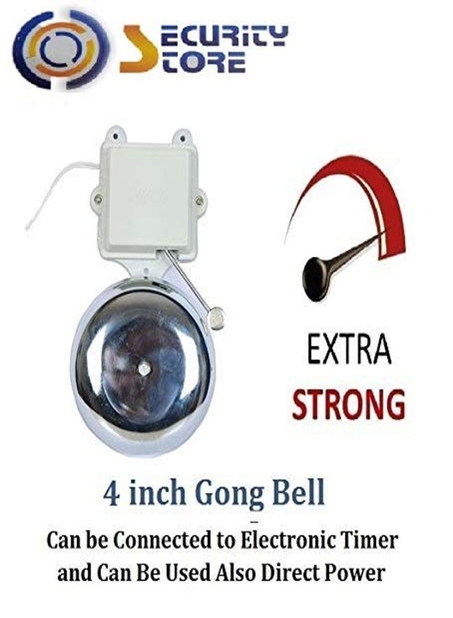 Security Store 4 Inch School Gong Bell Covers 100 Meter of Area - Image 2