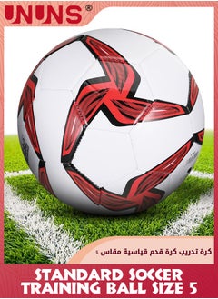 UNUNS Soccer Ball Size 5,Match Soccer Ball,Club League Training Ball,Youth Soccer With Pump,Outdoor Play Game Training Practice Football For Adults Teens Kids,Double Layer Anti-Explosion Football  - Image 1