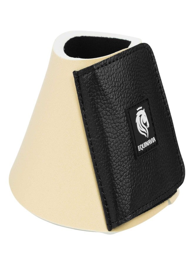 Equinavia Toki Bell Boots for Horses | Neoprene Overreach Boots - French Vanilla - L - Image 4