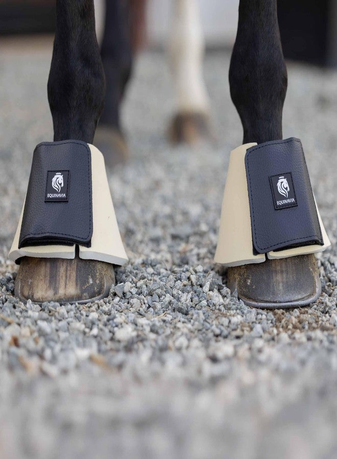 Equinavia Toki Bell Boots for Horses | Neoprene Overreach Boots - French Vanilla - L - Image 5