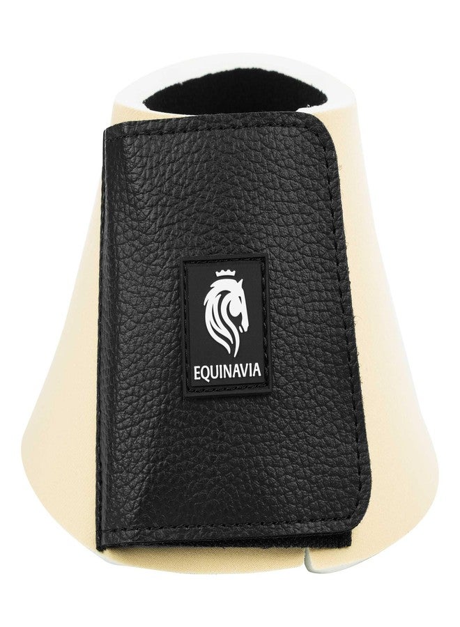 Equinavia Toki Bell Boots for Horses | Neoprene Overreach Boots - French Vanilla - L - Image 3