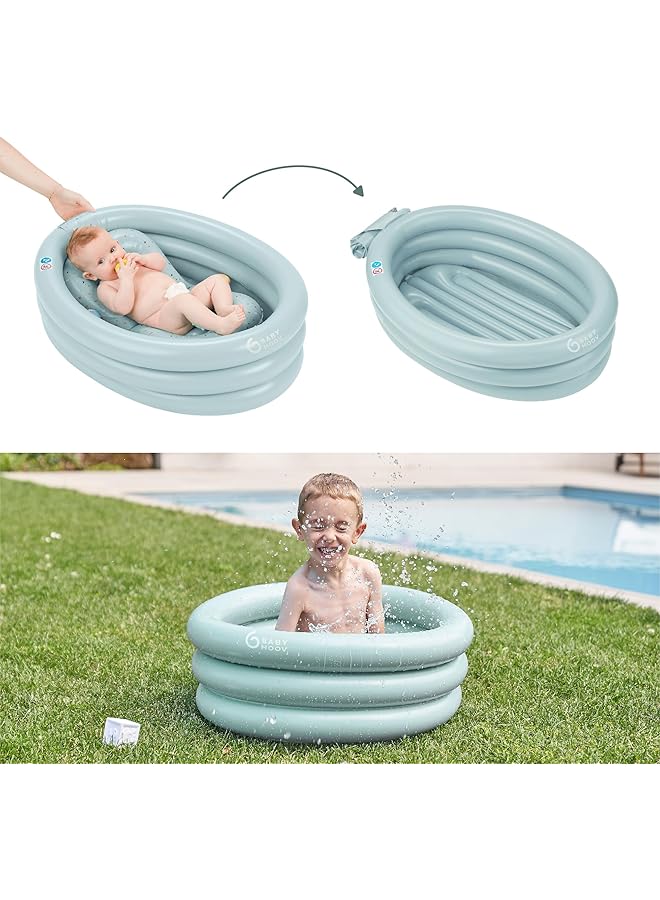 babymoov Aquadots Inflatable Baby Bath With Bath Support Toddler Bath Travel Bath Baby Paddling Pool - Image 4