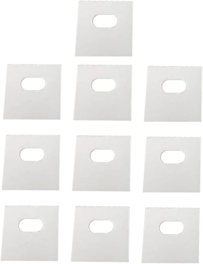 علامات تصليح الستائر العمودية Homoyoyo White - 10 قطع لاستبدال شرائح الستائر - Image 1