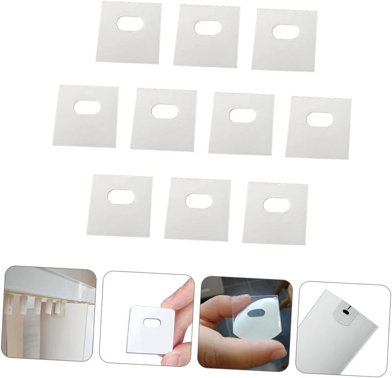 علامات تصليح الستائر العمودية Homoyoyo White - 10 قطع لاستبدال شرائح الستائر - Image 3