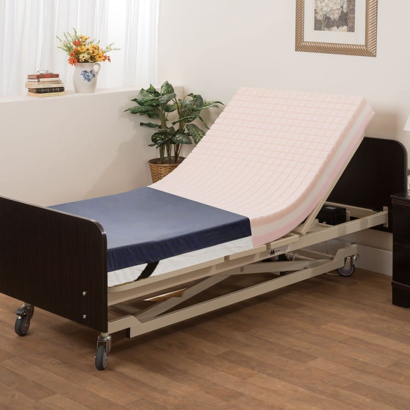 Medacure Medacure Pressure Redistribution Foam Hospital Bed Mattress  3 Layered Visco Elastic Memory Foam  76 x 36 x 6  Hospital Grade Nylon Cover Included 