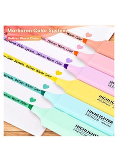 Y&D Highlighters, 6Colors Pastel Colors Highlighter Set, Assorted Highlighters Pens, Chisel Tip Marker Pens for Adults Kids Students Journaling Highlighting Planner Notes, Office School Supplies  - Image 2