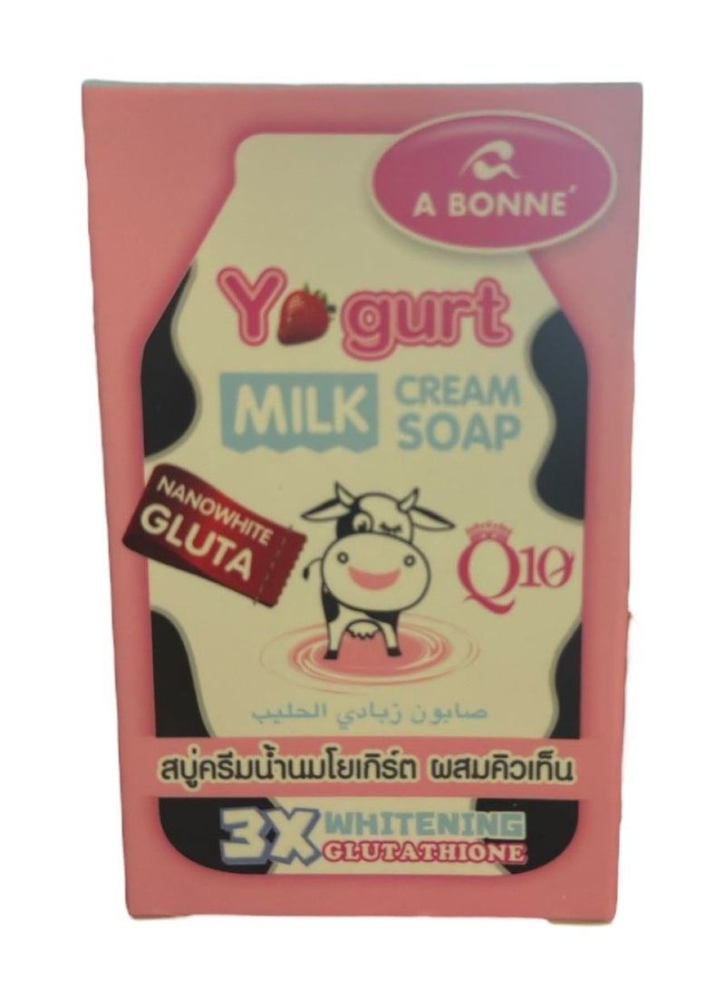 Yogurt milk cream soap gluta