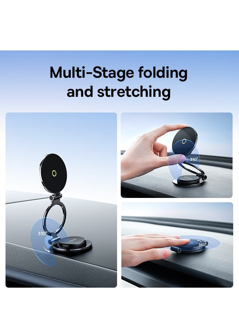 Baseus Magnetic Phone Holder for Car Dashboard and Windshield [18N Double Layer Strong Magnets] Design for Tesla Car, Super Slim and Metal Body Compatible for iPhone 15 14 Pro Max Plus, Samsung S24 S2 and MagSafe Case Black - Image 4