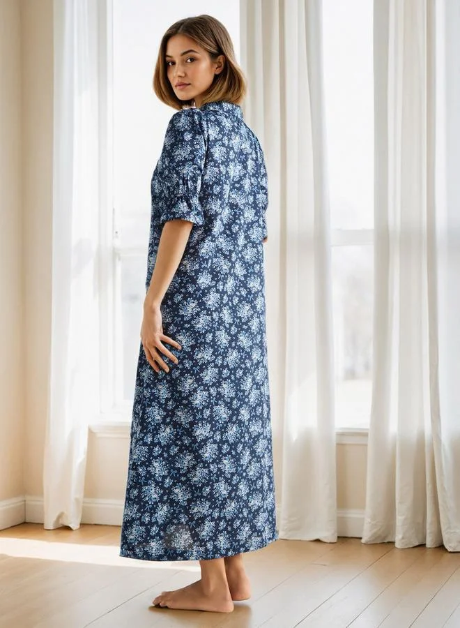 سبلاش فيڤ فستان نوم بطبعة زهور