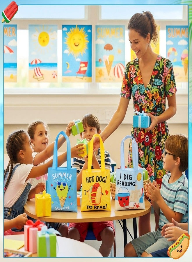 Cosblank 36 Pcs Summer Reading Tote Bags Bulk Books Reading Gift Tote Bags 2026 Grad Students Grad Favors for Summer Book Lovers Exchange Gift - Image 2