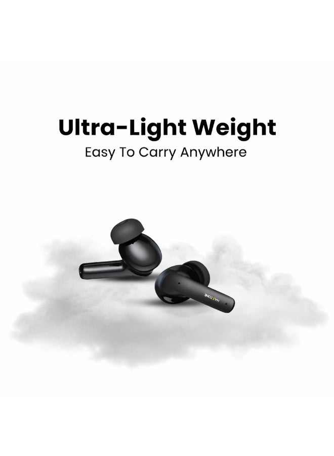 HAMZONE Wireless TWS Bluetooth 5.1 Earbuds with Charging Case, HD Sound, 4–5 Hours Playtime, 300mAh Case Battery, 40mAh Earbuds Battery, 100 Hours Standby, 100m Transmission Range - Image 4