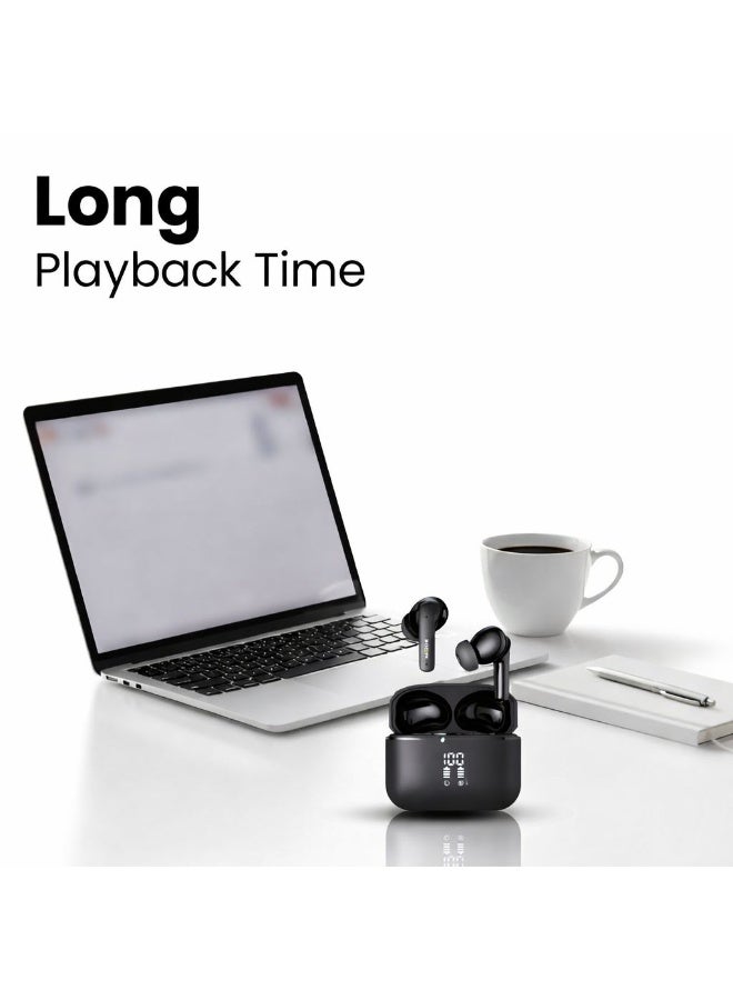 HAMZONE Wireless TWS Bluetooth 5.1 Earbuds with Charging Case, HD Sound, 4–5 Hours Playtime, 300mAh Case Battery, 40mAh Earbuds Battery, 100 Hours Standby, 100m Transmission Range - Image 3