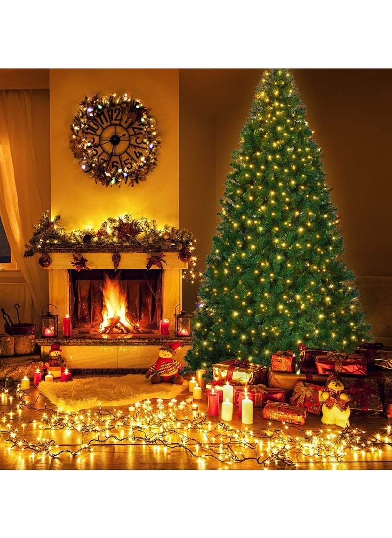 SINCHER - Prelit Christmas Tree 180cm, 1200 Branch Tips Artificial  Tree, 350 Color Changing LED Lights, Easy Assembly with Metal Stand and Hinged Branches - Image 1
