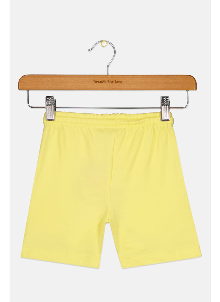 nickelodeon - Toddlers Girl Graphic Drawstring Shorts, Yellow Combo - Image 1