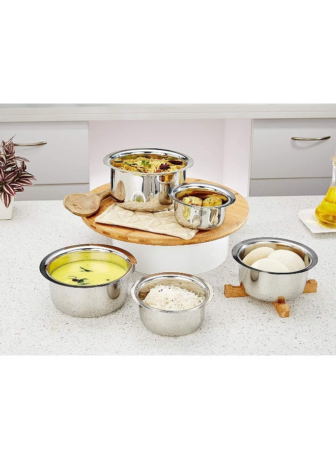 BLACKSTONE Stainless Steel Tope Set with Lid Stainless Steel Pot Cookware Tope Set 26cm - 5000ml - Image 3