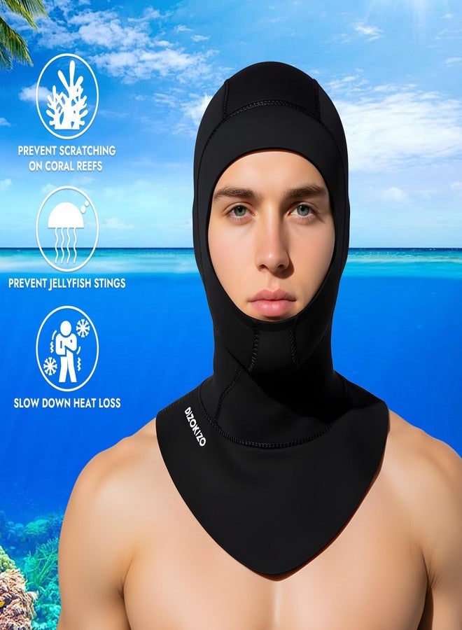 Dizokizo Diving Scuba Hood 3mm Thermal Neoprene Wetsuit Hood for Men Women Wetsuit Hat Cap for Kayaking Snorkeling Sailing Water Sports with Flow Vent (L) - Image 5