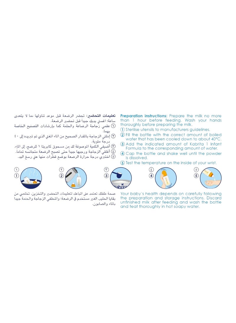 كابريتا حليب ماعز للأطفال المرحلة الأولى 500جم - Image 4