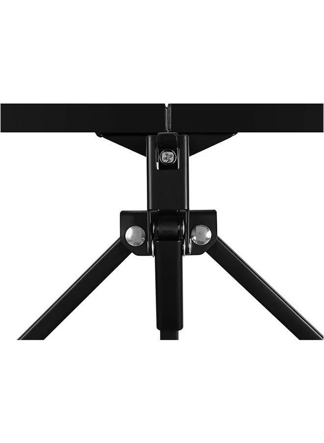 Generic - 5-Layer Foldable Shelf With Wheels, Free Installation Of Floor-To-Ceiling Storage Racks, With 4 Universal Wheels, Black - Image 1