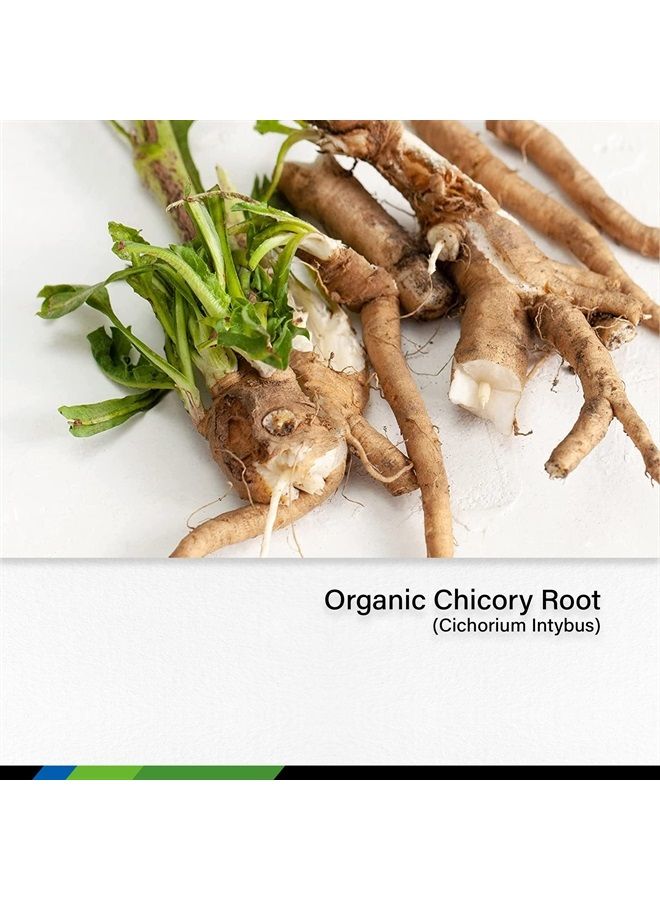 MAUWE HERBS Chicory Root Fiber Capsules - Organic Chicory Root Inulin Pills for Digestive Support - Chicory Powder Herbal Supplement - Vegan - 1200mg, 100 Caps - Image 2