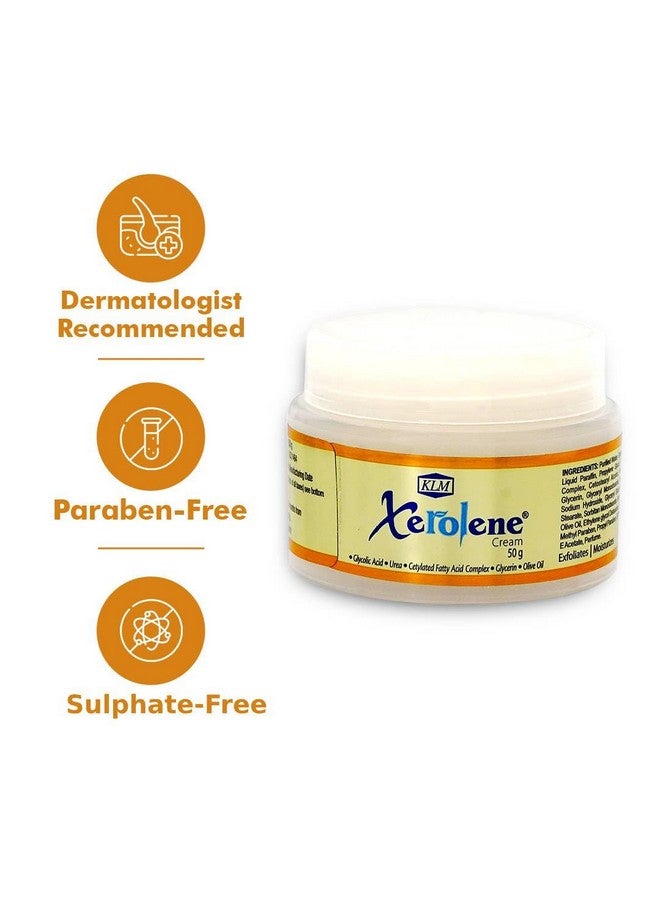 كيه إل إم كريم اليدين والقدمين KLM Xerolene، 50 جرام | غني بزيت الزيتون وفيتامين سي | كريم مرطب للرجال والنساء - Image 4