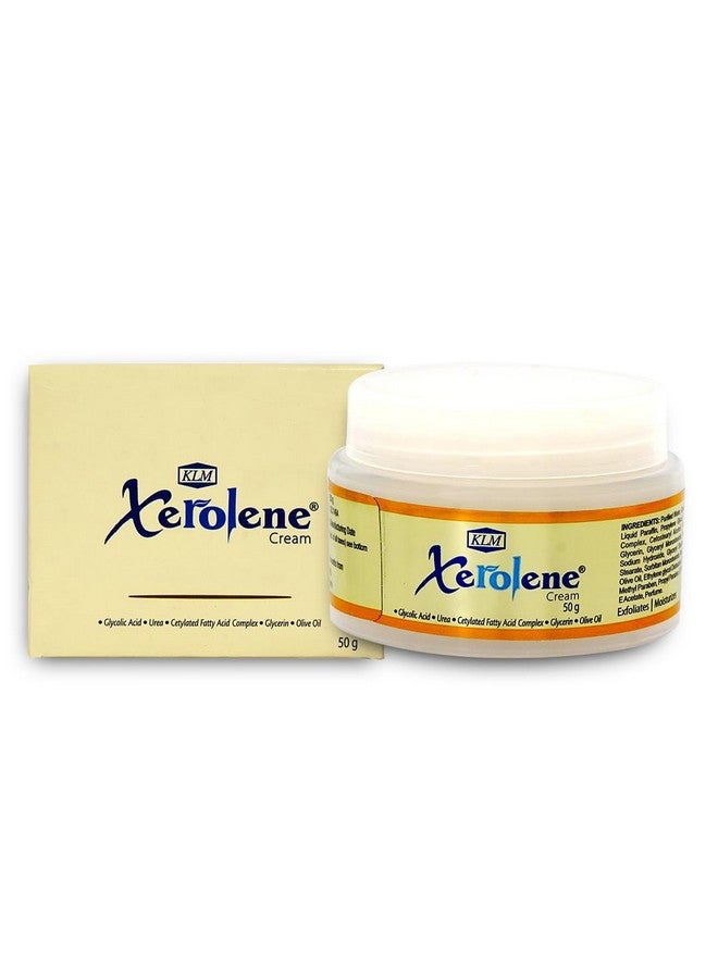 كيه إل إم كريم اليدين والقدمين KLM Xerolene، 50 جرام | غني بزيت الزيتون وفيتامين سي | كريم مرطب للرجال والنساء - Image 1