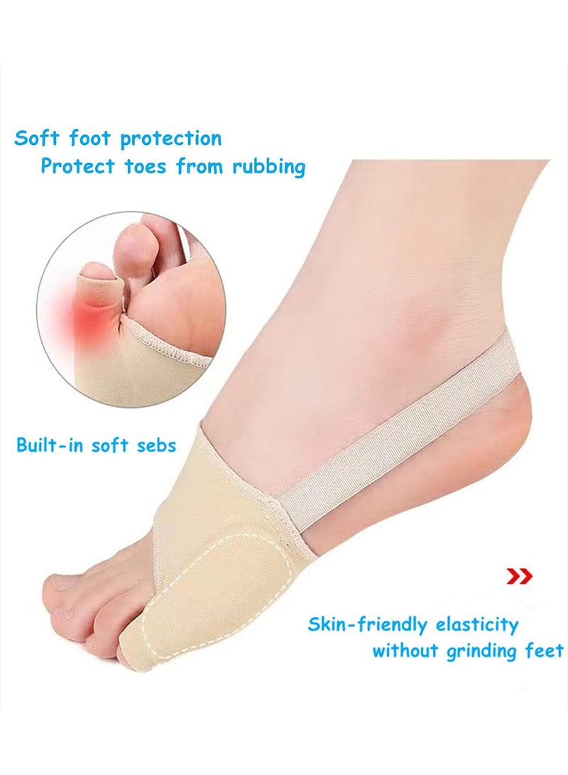 Sweet seven دعامة وإصلاح إصبع القدم الصغير - وسادات تخفيف آلام البونيون للأصابع المتداخلة - مصحح بونيون للرجال والنساء - كبير (1 زوج) - Image 5
