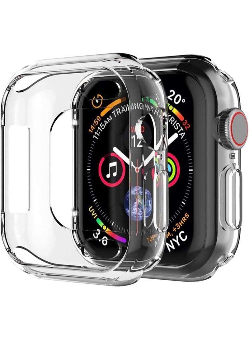 Case Compatible with Apple Watch Ultra 49mm, Clear PC Protective Case, Protective Cases for Women and Girls, Smart Watch Accessories Case (Clear) - Image 1