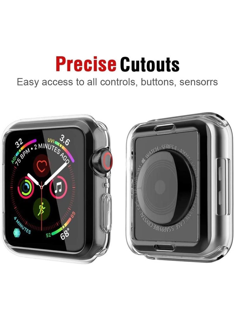 Case Compatible with Apple Watch Ultra 49mm, Clear PC Protective Case, Protective Cases for Women and Girls, Smart Watch Accessories Case (Clear) - Image 2