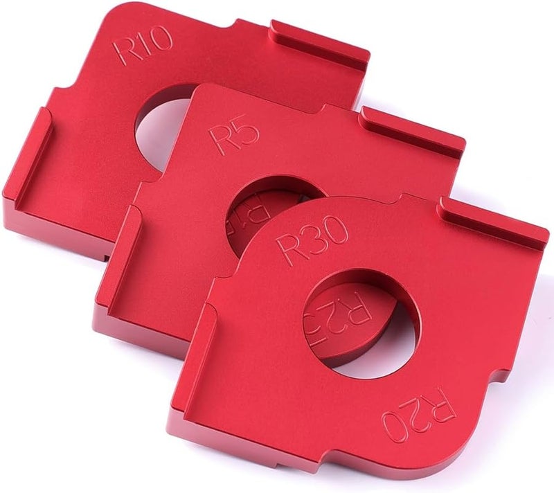 Aluminium Alloy 3 Piece Radius Router Templates Jig for R5 to R30 Corner Woodworking - Image 4
