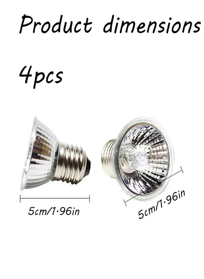 مجموعة مصابيح الأشعة فوق البنفسجية من BdelrinQue، 4 قطع، لأحواض السلاحف، وإكسسوارات أحواض السلاحف، ومصابيح تشمس مناسبة لأصحاب الزواحف ومحبي البرمائيات. - Image 2