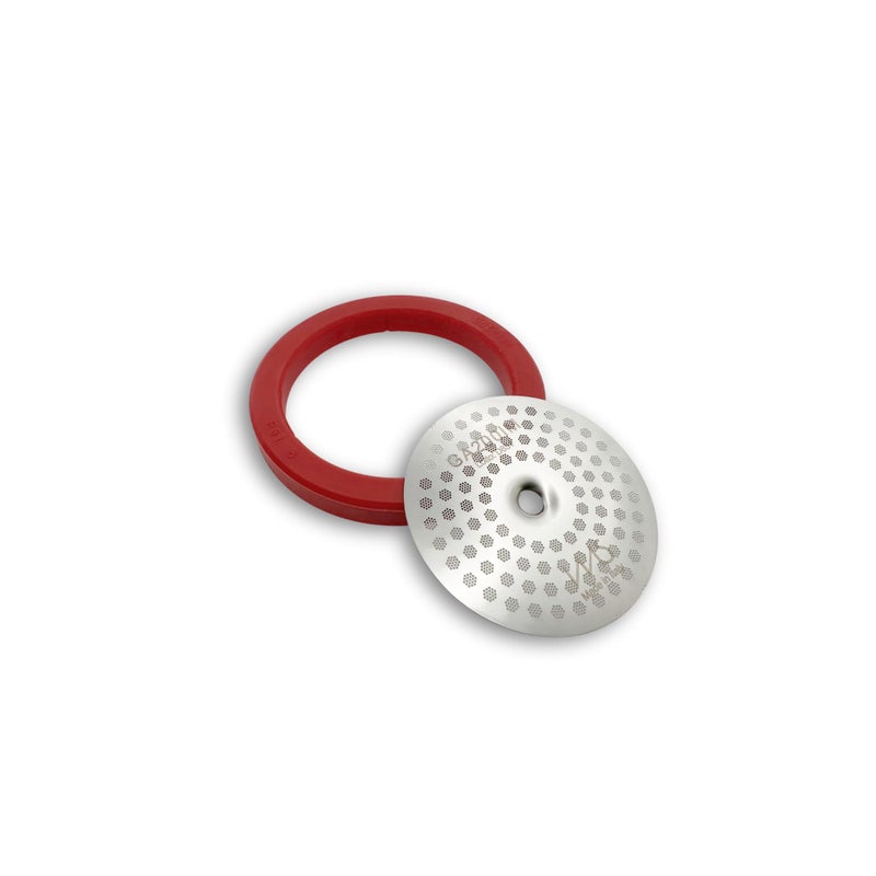 طقم مكون من قطعتين مصمم لماكينات الإسبريسو جاجيا كلاسيك IMS Precision Shower Screen GA200IM وحشوة كافيلات 8 مم