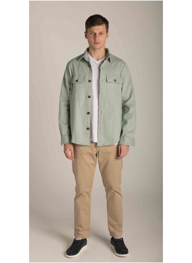 Marco Bergamo PATCH POCKETS PLAIN OVERSHIRT  - Image 1