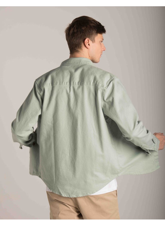 Marco Bergamo PATCH POCKETS PLAIN OVERSHIRT  - Image 4
