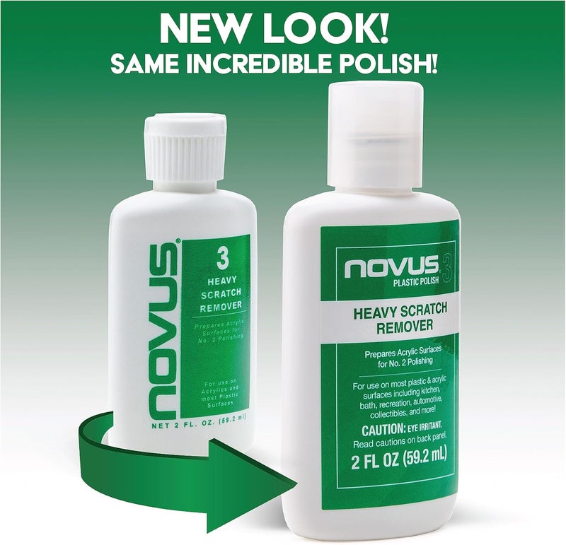 NOVUS 7082 | Heavy Scratch Remover #3 | 8 Ounce Bottle - Image 1