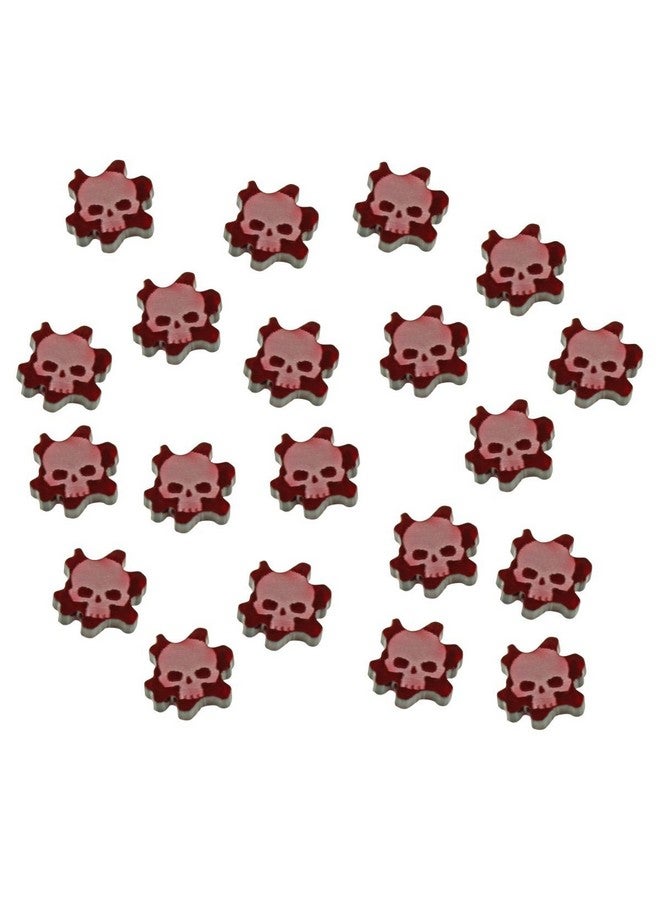 LITKO Flesh Wound Tokens Compatible with Warhammer: Kill Team, Translucent Red (15) - Image 1