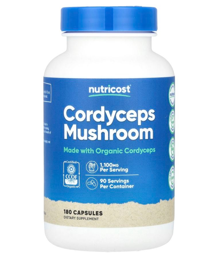 Cordyceps Mushroom 180 Capsules (550 mg per Capsule)