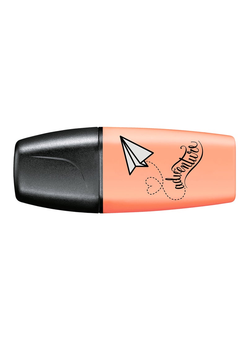 STABILO Boss Mini Pastel Peach Color Highlighter, for Journal Planner , Marking Dictionary, Note Taking , Drawing illustrations , Pack of 10 Pens  - Image 1