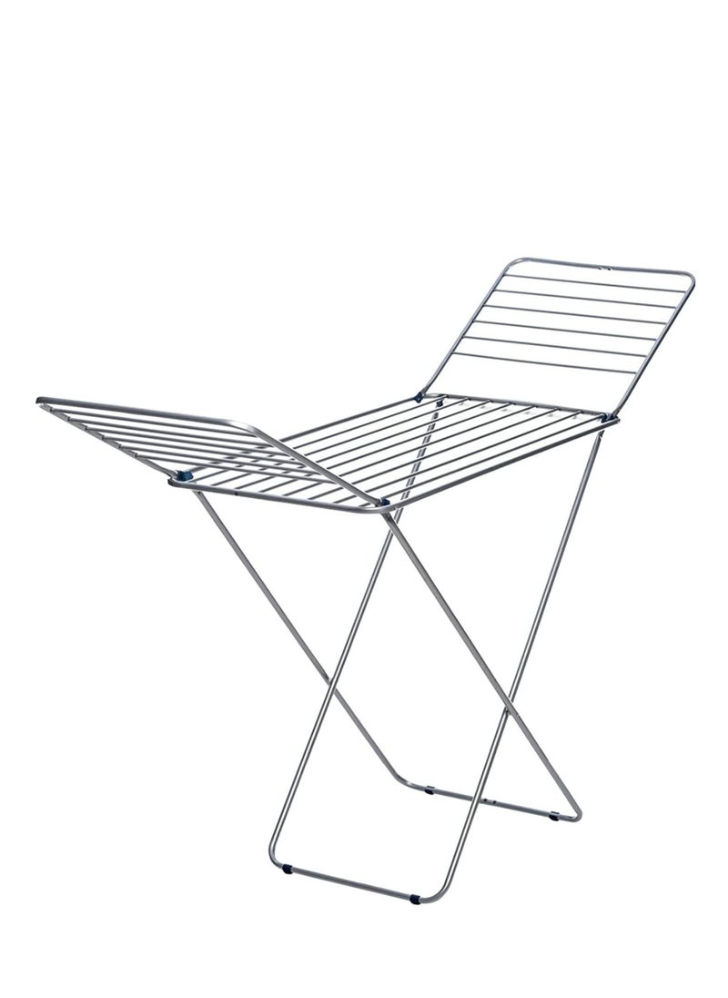 SAQOWARE Steel Clothe Dryer Premium Quality , Rust Proof, Iron Wire & Frame,Metal Drying Rack Multifunctional Air Dryer Ideal for Indoor/Outdoor Easy Store & Folding Clothes Dryer, Silver - Up to 20 Mtr  - Image 1