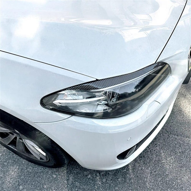 Vuzmode Carbon Look Headlight Eyebrows for BMW 5 Series - Image 2