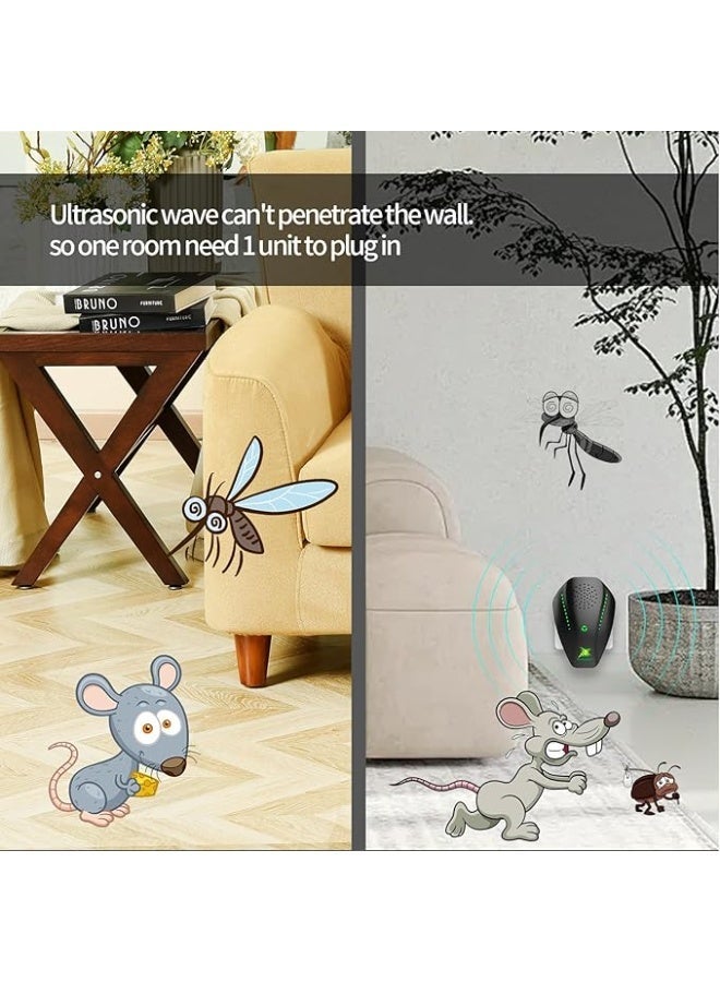 NUTRI MASTER Ultrasonic Pest Repeller, Electronic Pest Repellent Ultrasonic Plug in Indoor Pest Control for Roach, Mosquito, Mice, Spider, Ant, Fleas, Bug Repellent Indoor for House Garage Office Hotel - Image 5