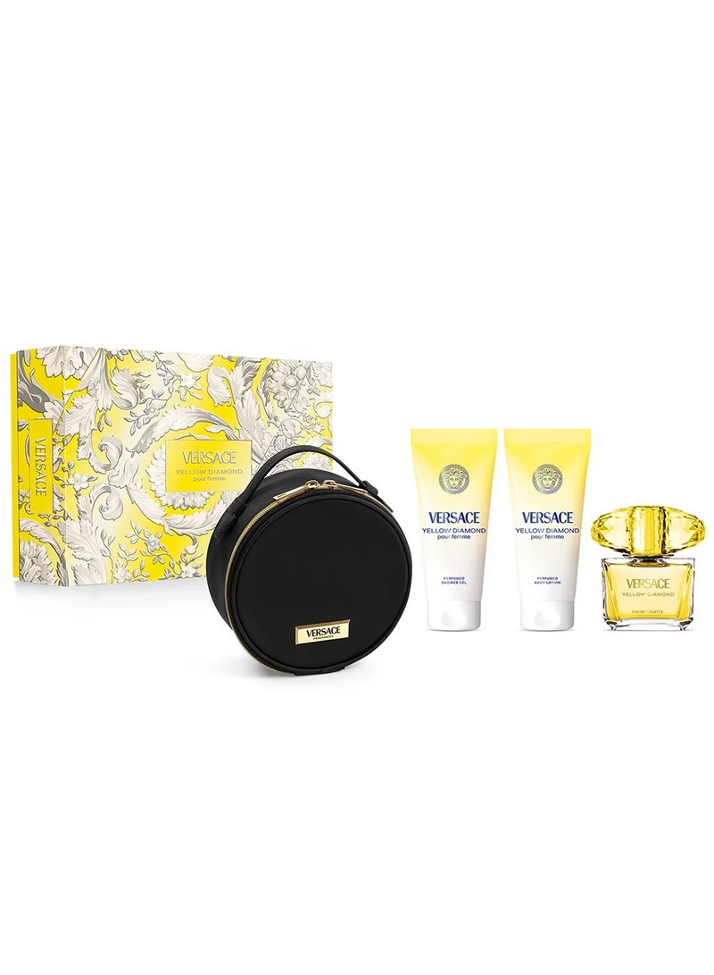 Yellow Diamond Set (Women) Eau de Toilette + Body Lotion + Shower Gel + Bag 90+100+100ml