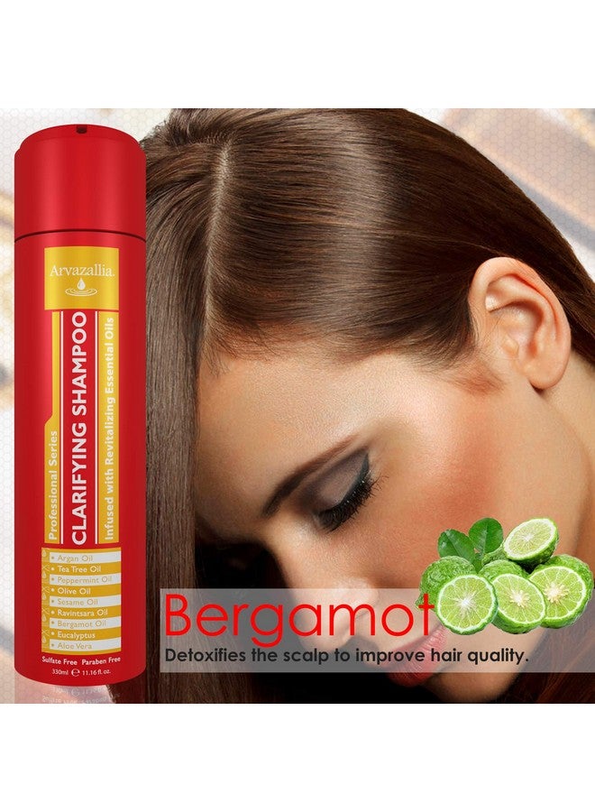 Arvazallia Clarifying Shampoo with Revitalizing Essential Oils - Professional-Grade Anti-Residue Cleanser Infused with Argan, Tea Tree, Peppermint, Olive, Sesame Oils, and Aloe - Image 5