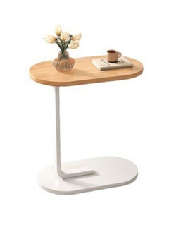 Arabest Coffee Table Living Room Sofa Side Table Modern Scandinavian Simple Home Small Balcony Bedroom Corner Table Bedside Table (White)  - Image 2