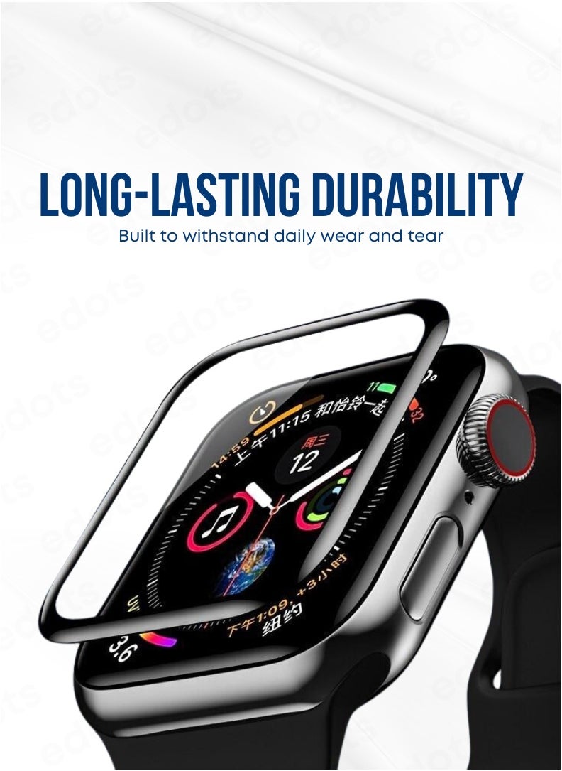 Apple Watch 44mm Screen Protector – Full Coverage Anti-Scratch & Shatterproof Film for Apple Watch Series 4 / 5 / 6 / SE (1st & 2nd Gen)