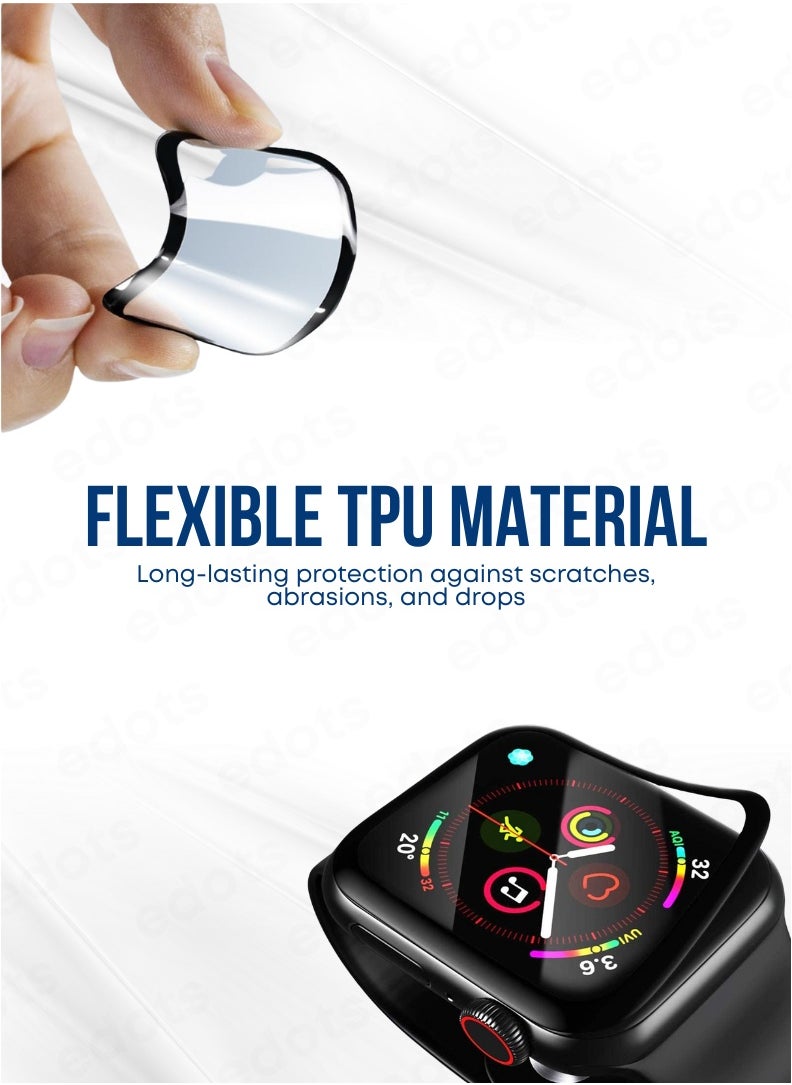 OVZAFI Apple Watch 44mm Screen Protector – Full Coverage Anti-Scratch & Shatterproof Film for Apple Watch Series 4 / 5 / 6 / SE (1st & 2nd Gen)  - Image 5