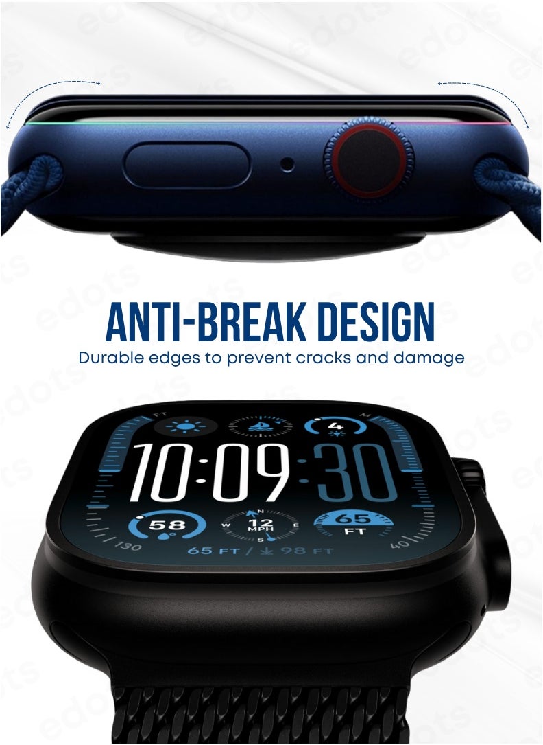 OVZAFI Apple Watch 44mm Screen Protector – Full Coverage Anti-Scratch & Shatterproof Film for Apple Watch Series 4 / 5 / 6 / SE (1st & 2nd Gen)  - Image 2