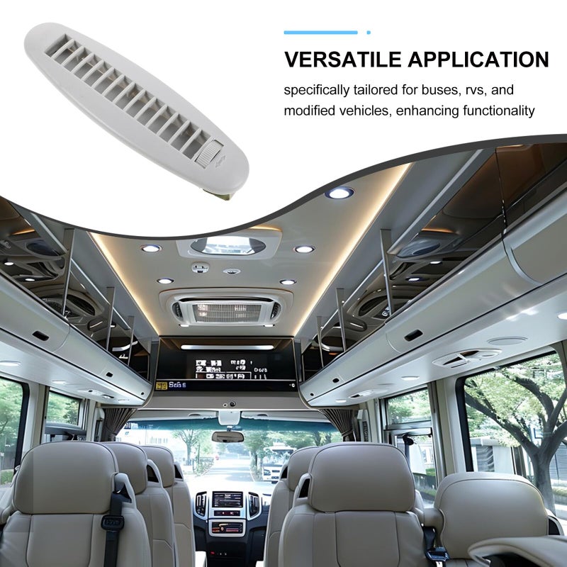 Adjustable Car Air Vent Damper for Dashboard RVs Buses Campers Universal Ventilation Cover - Image 4