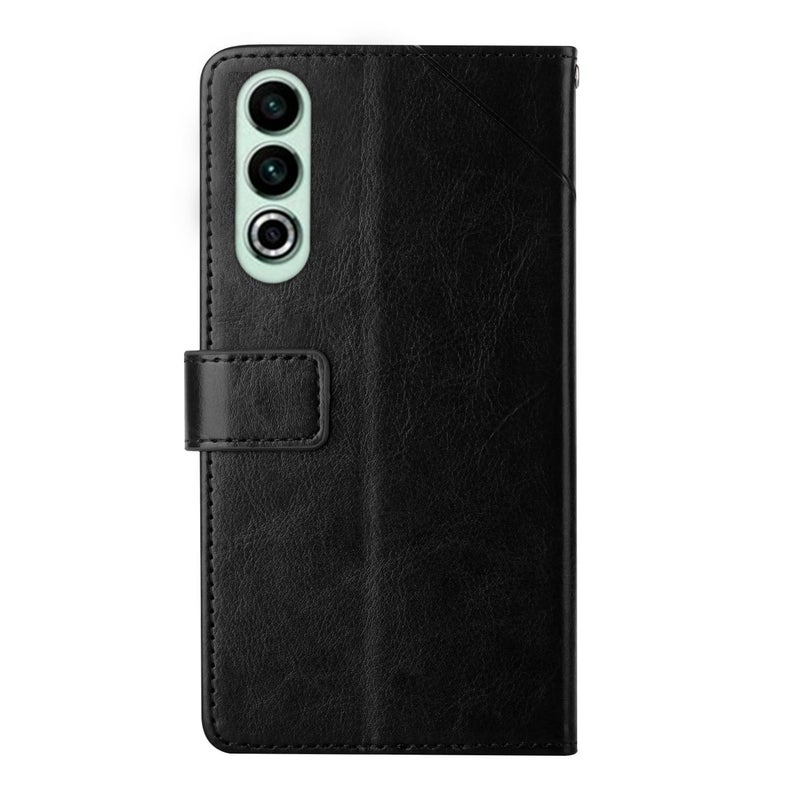 HuHa Protective Cover For OnePlus Nord CE4 Y-shaped Pattern Flip Leather Phone Case(Black) - Image 3